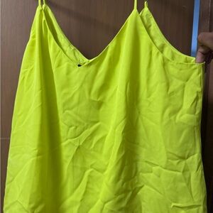 Banana Republic Neon Lime V-Neck Cami